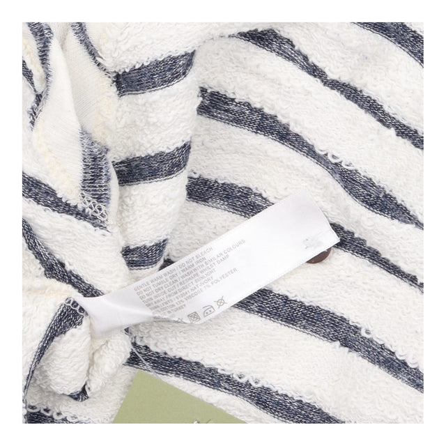 Sweatshirt Jumper Cream Grey Horizontal Stripe Cot