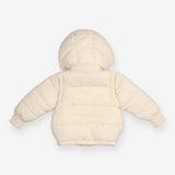 3 in 1 Puffer Coat Fleece Lined Cream 
