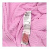 Cardigan Pink Textured Chevron Knit Open Front Lon