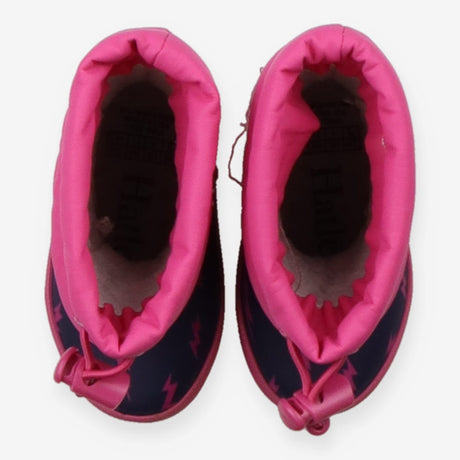 Wellies Blue with Pink Lighting Fleece Lined