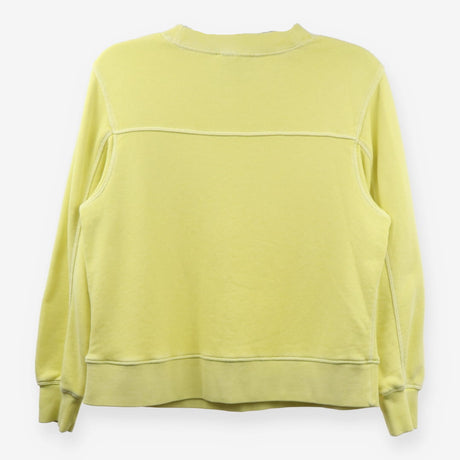 Per Una Yellow Garment Dye Oversized Crew Neck Swe