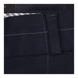 Navy Check Avery Petite Trousers Pants