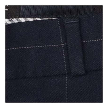 Navy Check Avery Petite Trousers Pants
