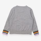 Grey sweater with sequin star