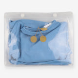 Swim top and pants blue