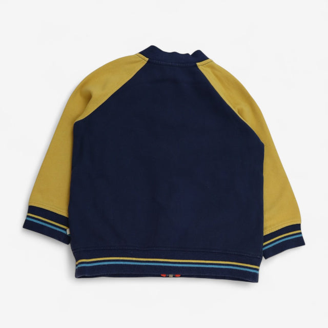Jumper Zip Up Blue an Yellow with Bumblebee
