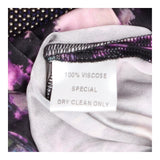 Black & Purple Embellished Metallic Beaded Dress