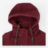 Leighton Damson Berry Wool Duffle Coat Hooded