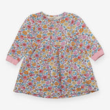Dress jersey long sleeves floral