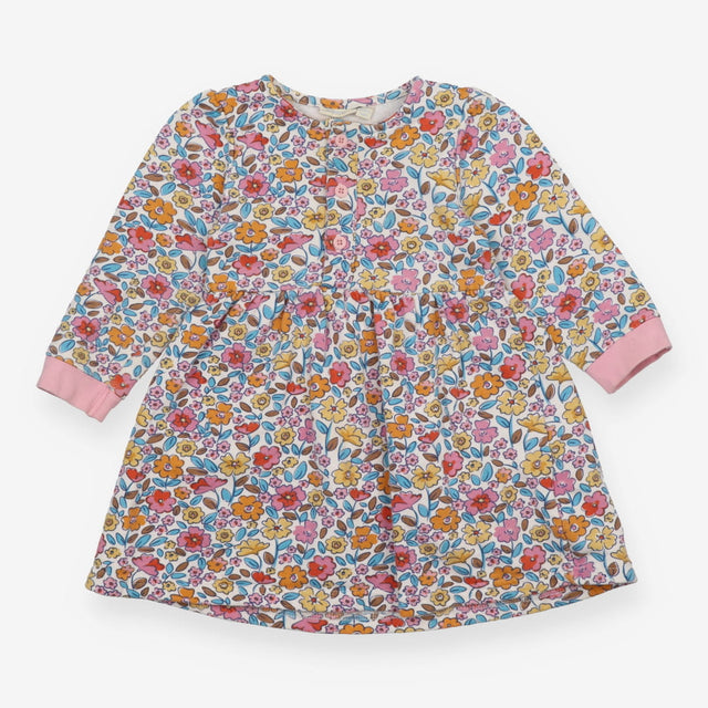 Dress jersey long sleeves floral