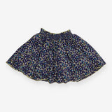 Skirt blue floral smock waist
