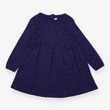 Navy Polka Dot Dress