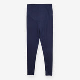 Maternity Leggings Navy Organic Cotton Roll-Top Wa