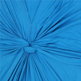 Bright Blue Knot Front V-Neck Viscose Maternity Dr