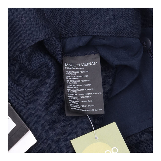 Club Monaco Navy Blue Textured Tailored Trousers