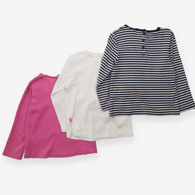 Pink, White and Striped Long Sleeve 3 Pack
