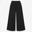Trousers Wide Leg Elasticated Waist Black