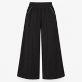Trousers Wide Leg Elasticated Waist Black
