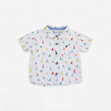 Sailboat and lighthouse ss shirt