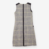 British Tweed by MOON 100% Wool Check Pinafore Dre