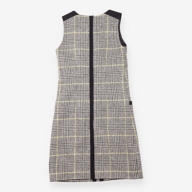 British Tweed by MOON 100% Wool Check Pinafore Dre