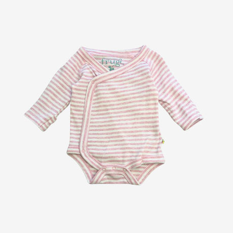 Wrapover Pink Stripe Bodysuit