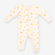 Sleepsuit White Yellow Hearts