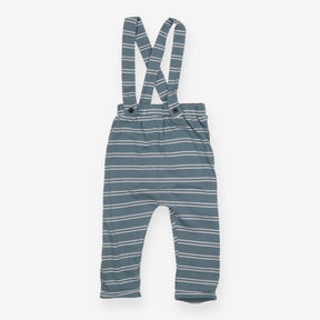 Leggings with Braces Teal Striped