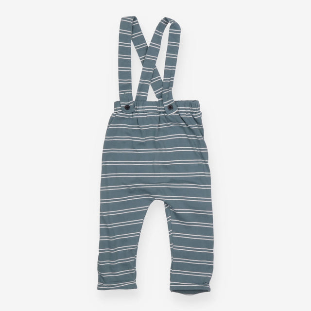 Leggings with Braces Teal Striped