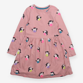 Pink Partying Penguins Dress