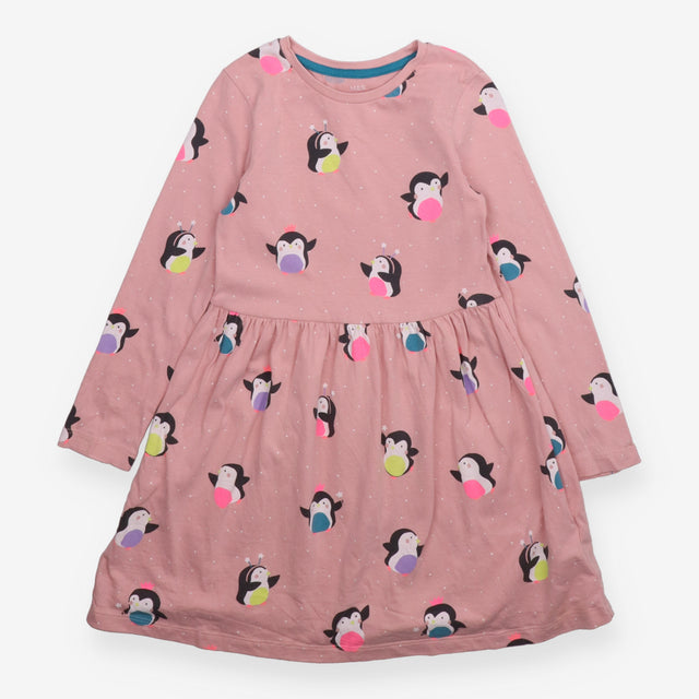 Pink Partying Penguins Dress