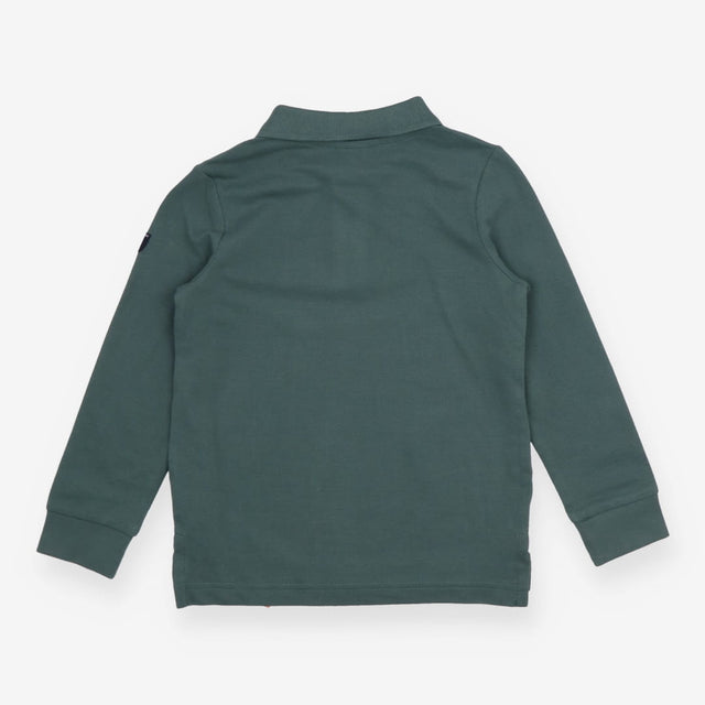 Polo T-Shirt Long Sleeve Forest Green