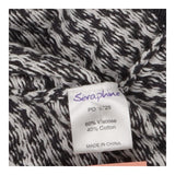 Maternity Knitted Skirt Grey and Cream Houndstooth