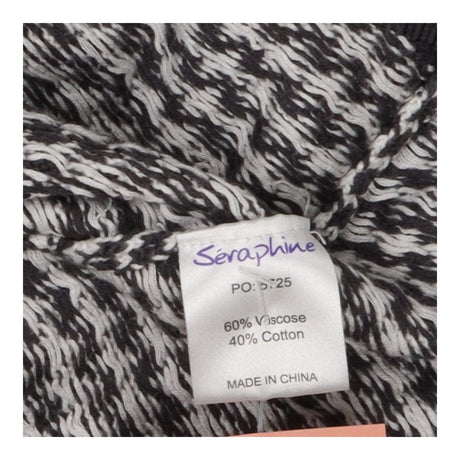 Maternity Knitted Skirt Grey and Cream Houndstooth