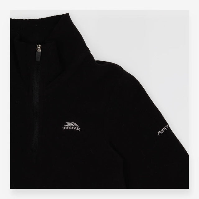 Black half zip fleece