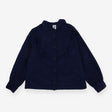 Blouse blue cord LS frill