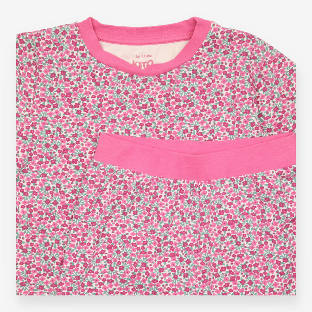 Pyjamas pink floral jersey