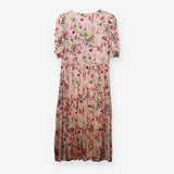 Jessica Midi Dress, Pink Meadow Floral Tiered