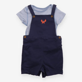 Crab Dungarees with Bodysuit