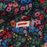 Reversible navy floral coat