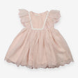 Party Dress Pink Floral Frill