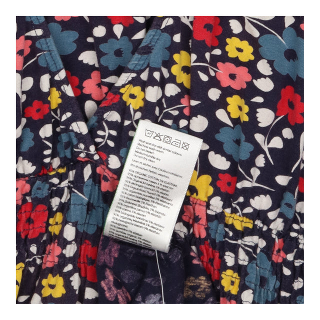 Navy Floral Organic Cotton Sleeveless Nursing Midi