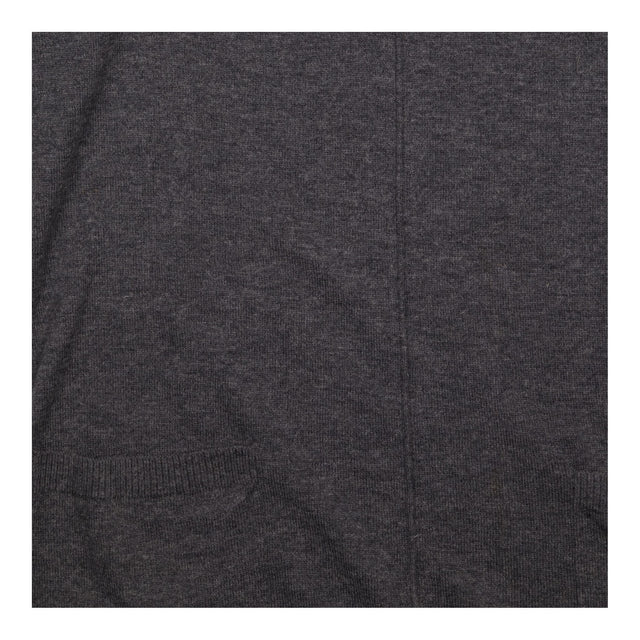 Jumper Charcoal Grey Wool Cashmere Blend Crew Neck