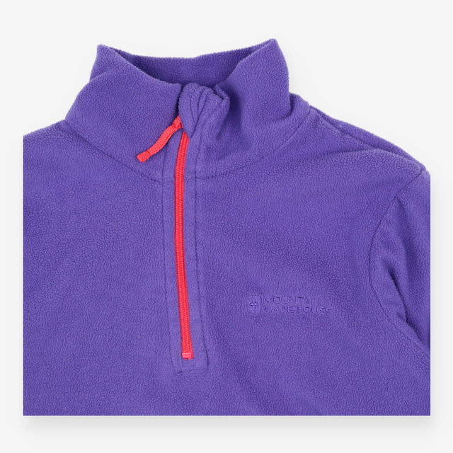 Fleece Half Zip Purple