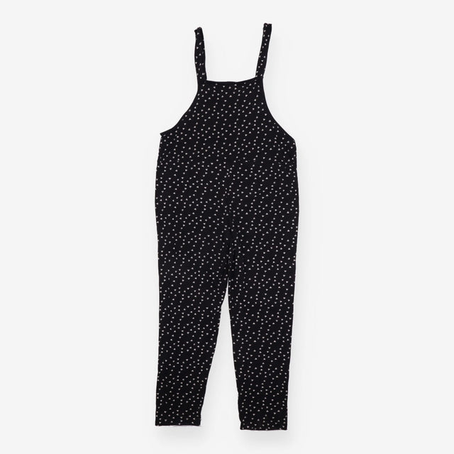 Lila Black Triangle Print Organic Dungarees