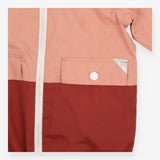 Pacamac raincoat dusky pink and dark 
