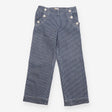 Trousers blue white stripe