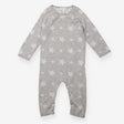 Romper knit grey white stars