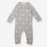 Romper knit grey white stars