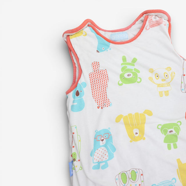 Sleeping bag white bears orange edging 2.5tog